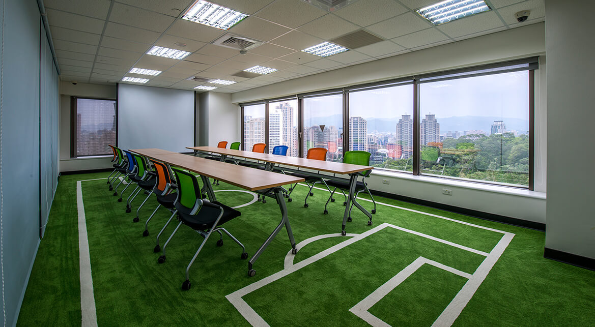 透過辦公室地毯的搭配，營造充滿創造力的環境